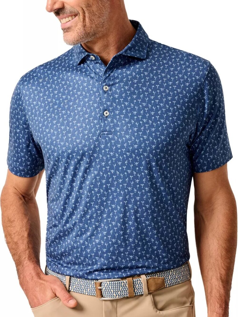 NWT Johnnie-O Men's Pin Up Featherweight Performance Golf Polo Shirt